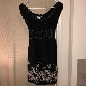 Max studio black floral dress